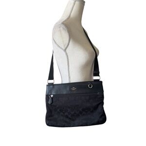 Coach Black Signature Shoulder Bag